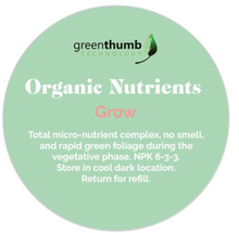 Load image into Gallery viewer, Organic Nutrients - Grow
